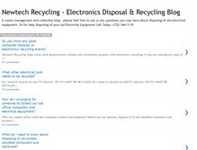 Tablet Screenshot of electronics-disposal.blogspot.com