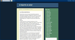 Desktop Screenshot of eldeporteessalud2010.blogspot.com