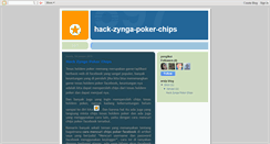 Desktop Screenshot of hack-zynga-poker-chips.blogspot.com