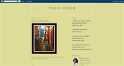 Desktop Screenshot of angieungerartist.blogspot.com