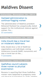 Mobile Screenshot of maldivesdissent.blogspot.com