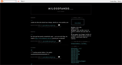 Desktop Screenshot of milosofando.blogspot.com
