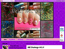 Tablet Screenshot of crazynaillady.blogspot.com