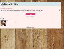 Tablet Screenshot of mylifeinthehills.blogspot.com