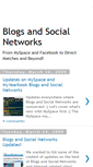 Mobile Screenshot of blogsandsocialnetworks.blogspot.com