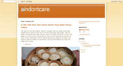 Desktop Screenshot of aindontcare.blogspot.com