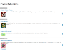 Tablet Screenshot of flutterbabygifts.blogspot.com