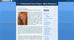 Desktop Screenshot of mymariasharapova.blogspot.com