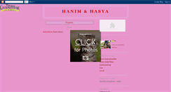 Desktop Screenshot of hanimhasya.blogspot.com