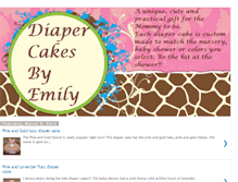 Tablet Screenshot of emilysdiapercakes.blogspot.com