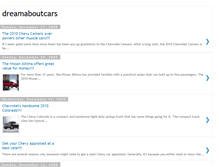 Tablet Screenshot of dream-aboutcars.blogspot.com