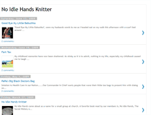 Tablet Screenshot of noidlehandsknitter.blogspot.com