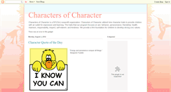 Desktop Screenshot of charactersofcharacter.blogspot.com