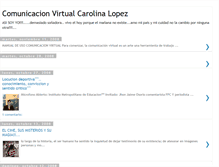 Tablet Screenshot of comunicacionescarolinalopez20.blogspot.com