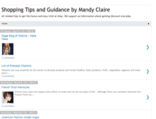 Tablet Screenshot of mandyclaire.blogspot.com
