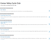 Tablet Screenshot of comoxvalleycycleclub.blogspot.com