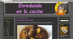 Desktop Screenshot of enredandoenlacocina.blogspot.com