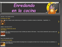 Tablet Screenshot of enredandoenlacocina.blogspot.com