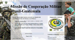 Desktop Screenshot of cooperacaomilitarbrasil-guatemala.blogspot.com