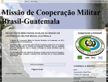 Tablet Screenshot of cooperacaomilitarbrasil-guatemala.blogspot.com