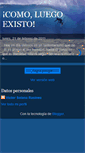 Mobile Screenshot of como-luegoexisto.blogspot.com