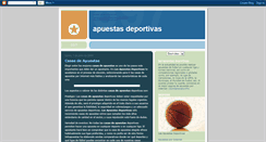 Desktop Screenshot of lasapuestasdeportivas.blogspot.com