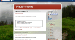 Desktop Screenshot of produccionytramite2011.blogspot.com