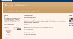 Desktop Screenshot of pinotageandchocolate.blogspot.com