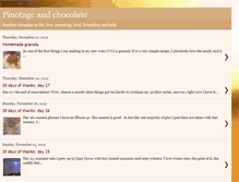 Tablet Screenshot of pinotageandchocolate.blogspot.com