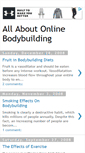 Mobile Screenshot of onlinebodybuilding.blogspot.com