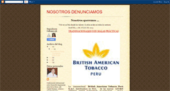 Desktop Screenshot of nosotrosdenunciamos.blogspot.com