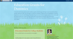 Desktop Screenshot of education-grants-for-dummies.blogspot.com