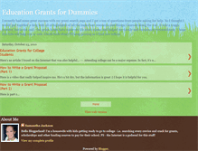 Tablet Screenshot of education-grants-for-dummies.blogspot.com