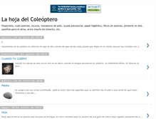 Tablet Screenshot of lahojadelcoleoptero.blogspot.com