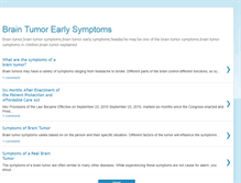Tablet Screenshot of braintumorearlysymptoms.blogspot.com