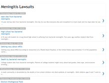 Tablet Screenshot of meningitislawsuits.blogspot.com