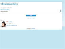 Tablet Screenshot of littlemissanything.blogspot.com