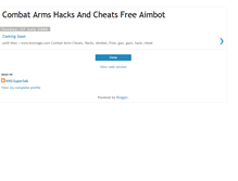 Tablet Screenshot of combatarmscheats.blogspot.com
