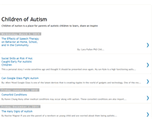 Tablet Screenshot of childrenofautism.blogspot.com