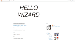 Desktop Screenshot of hellowizard.blogspot.com