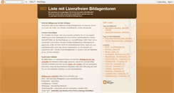 Desktop Screenshot of bildagenturliste.blogspot.com