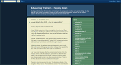 Desktop Screenshot of educatingtrainers.blogspot.com