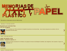 Tablet Screenshot of memoriasdeplasticoypapel.blogspot.com