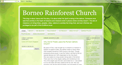 Desktop Screenshot of borneorainforestchurch.blogspot.com