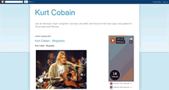 Desktop Screenshot of kurtkobaindiscography.blogspot.com