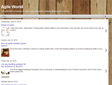 Tablet Screenshot of agileworld.blogspot.com