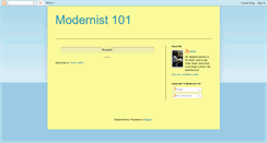 Desktop Screenshot of modernist101.blogspot.com