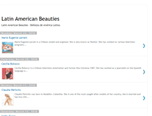 Tablet Screenshot of latinamericanbeauties.blogspot.com