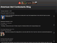Tablet Screenshot of americanidolcontestants.blogspot.com
