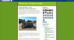 Desktop Screenshot of patrickhenryfreshmanfootball.blogspot.com
